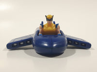 1996 McDonald's Marvel X-Men Wolverine Blue Plastic Toy Vehicle 3 1/4" Long