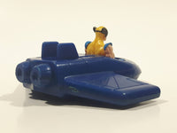 1996 McDonald's Marvel X-Men Wolverine Blue Plastic Toy Vehicle 3 1/4" Long