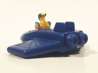 1996 McDonald's Marvel X-Men Wolverine Blue Plastic Toy Vehicle 3 1/4" Long