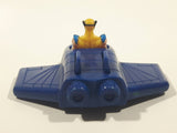 1996 McDonald's Marvel X-Men Wolverine Blue Plastic Toy Vehicle 3 1/4" Long