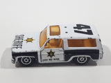 Vintage Yat Ming No. 1064 Chevy Blazer Sheriff Police #47 White Die Cast Toy Car Vehicle with Opening Doors