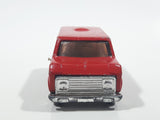 Vintage Unknown Brand Van Red Die Cast Toy Car Vehicle Made in Hong Kong