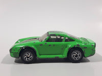 1996 1997 Matchbox Porsche 959 Fluorescent Green Die Cast Toy Car Vehicle