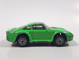 1996 1997 Matchbox Porsche 959 Fluorescent Green Die Cast Toy Car Vehicle