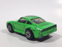 1996 1997 Matchbox Porsche 959 Fluorescent Green Die Cast Toy Car Vehicle