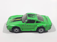 1996 1997 Matchbox Porsche 959 Fluorescent Green Die Cast Toy Car Vehicle