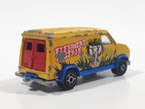 Vintage Majorette No. 279 / 234 Fourgon Van Elephant Reserve Yellow Blue 1/65 Scale Die Cast Toy Car Vehicle with Opening Rear Doors