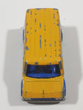 Vintage Majorette No. 279 / 234 Fourgon Van Elephant Reserve Yellow Blue 1/65 Scale Die Cast Toy Car Vehicle with Opening Rear Doors
