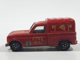 Vintage Majorette No. 230 Renault 4 L Fire Truck Red 1/55 Scale Die Cast Toy Car Vehicle