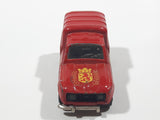 Vintage Majorette No. 230 Renault 4 L Fire Truck Red 1/55 Scale Die Cast Toy Car Vehicle