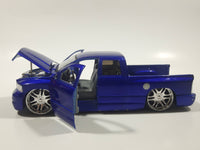 Jada Toys No. 50760-9 2003 Dodge Ram 1500 Pickup Truck Blue 1/24 Scale Die Cast Toy Car Vehicle Missing Parts