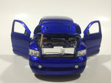Jada Toys No. 50760-9 2003 Dodge Ram 1500 Pickup Truck Blue 1/24 Scale Die Cast Toy Car Vehicle Missing Parts