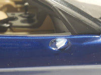 2003 Hot Wheels C6 Corvette Blue 1/18 Scale Die Cast Toy Car Vehicle with Opening Doors, Trunk, and Hood Missing Mirrors