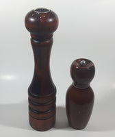 Wood Salt and Pepper Shaker 7 1/4" and 11 3/4" Tall