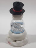 1996 McDonald's Disney 101 Dalmatians Snowman Shaped 4 1/4" Tall Plastic Snow Globe Toy