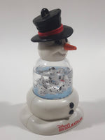 1996 McDonald's Disney 101 Dalmatians Snowman Shaped 4 1/4" Tall Plastic Snow Globe Toy