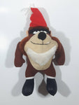 1992 McDonald's Warner Bros. Looney Tunes Taz Tasmanian Devil with Santa Hat 10" Tall Stuffed Character Plush Toy