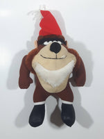 1992 McDonald's Warner Bros. Looney Tunes Taz Tasmanian Devil with Santa Hat 10" Tall Stuffed Character Plush Toy