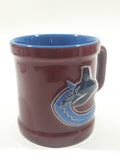 Hockey Rules NHL Vancouver Canucks Ice Hockey Team Embossed 3 3/4" Tall Ceramic Coffee Mug Cup