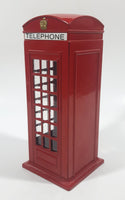 British London, England Red Metal Phone Box Telephone Booth Coin Bank No Plug