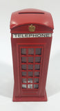 British London, England Red Metal Phone Box Telephone Booth Coin Bank No Plug