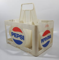 Vintage Pepsi-Cola 4.5L 6 x 750mL White Plastic Bottle Holder Carrying Case - Gray Beverages H.O. Vancouver, B.C.