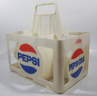 Vintage Pepsi-Cola 4.5L 6 x 750mL White Plastic Bottle Holder Carrying Case - Gray Beverages H.O. Vancouver, B.C.