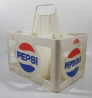 Vintage Pepsi-Cola 4.5L 6 x 750mL White Plastic Bottle Holder Carrying Case - Gray Beverages H.O. Vancouver, B.C.