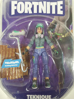 2018 Jazwares Epic Games Fortnite Teknique Solo Mode "Spray Up A Storm" 4" Tall Toy Action Figure New in Package.