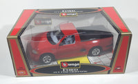 Burago Gold Collection Ford SVT F150 Lightning Red 1/21 Scale Die Cast Toy Car Vehicle with Opening Doors, Hood, and Tail Gate New in Box