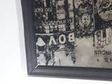 Vintage London's Piccadilly Circus 9" x 13" Glass Mirror Framed Advertisement