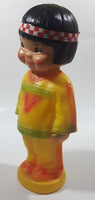 Vintage 1960s Regal Canada Kimmie Native Aboriginal Girl 10" Tall Plastic Coin Bank