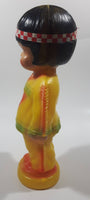 Vintage 1960s Regal Canada Kimmie Native Aboriginal Girl 10" Tall Plastic Coin Bank