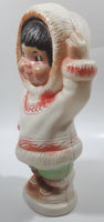 Vintage 1960s Regal Canada Kimmie Eskimo Native Aboriginal Girl 10" Tall Plastic Coin Bank