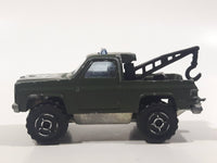 Majorette No. 291 & No. 228 Depanneuse Truck 4WD Army Green Die Cast Toy Car Vehicle