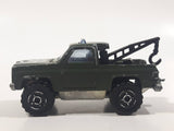 Majorette No. 291 & No. 228 Depanneuse Truck 4WD Army Green Die Cast Toy Car Vehicle