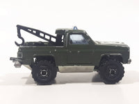 Majorette No. 291 & No. 228 Depanneuse Truck 4WD Army Green Die Cast Toy Car Vehicle
