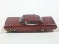 2005 Hot Wheels Pin Hedz '64 Impala Metalflake Brown Die Cast Toy Classic Car Vehicle