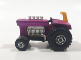 Vintage 1972 Lesney Products Matchbox No. 29 Mod Tractor Magenta Pink Die Cast Toy Car Farming Equipment Machinery Vehicle