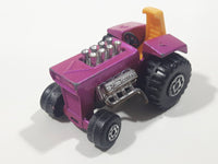 Vintage 1972 Lesney Products Matchbox No. 29 Mod Tractor Magenta Pink Die Cast Toy Car Farming Equipment Machinery Vehicle