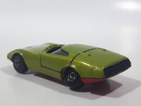 Vintage 1970 Lesney Products Matchbox Series Superfast No. 52 Dodge Charger MkIII Lime Green Die Cast Toy Car Vehicle