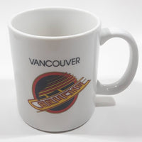 Vancouver Canucks NHL Ice Hockey Team Retro Logo 3 5/8" Tall Ceramic Coffee Mug Cup