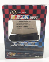 2003 Trevco Winner's Circle NASCAR Dale Jarrett #88 UPS Ford Car and Flag Shaped Christmas Ornament New in Box