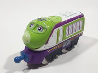 2010 Ludorum Learning Curve Chuggington Koko Train Engine Locomotive White Green Purple Die Cast Toy Vehicle