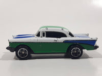 1999 Matchbox '57 Chevrolet Bel Air Hard Top White Green Blue Die Cast Toy Car Vehicle