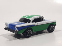 1999 Matchbox '57 Chevrolet Bel Air Hard Top White Green Blue Die Cast Toy Car Vehicle