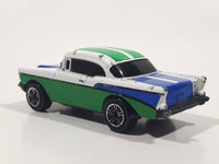 1999 Matchbox '57 Chevrolet Bel Air Hard Top White Green Blue Die Cast Toy Car Vehicle