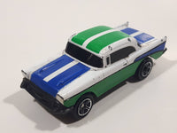 1999 Matchbox '57 Chevrolet Bel Air Hard Top White Green Blue Die Cast Toy Car Vehicle