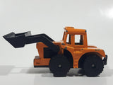 1999 Subway Matchbox Shovel Nose Tractor Dark Yellow Orange Die Cast Toy Car Construction Equipment Front End Loader Vehicle