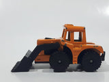 1999 Subway Matchbox Shovel Nose Tractor Dark Yellow Orange Die Cast Toy Car Construction Equipment Front End Loader Vehicle